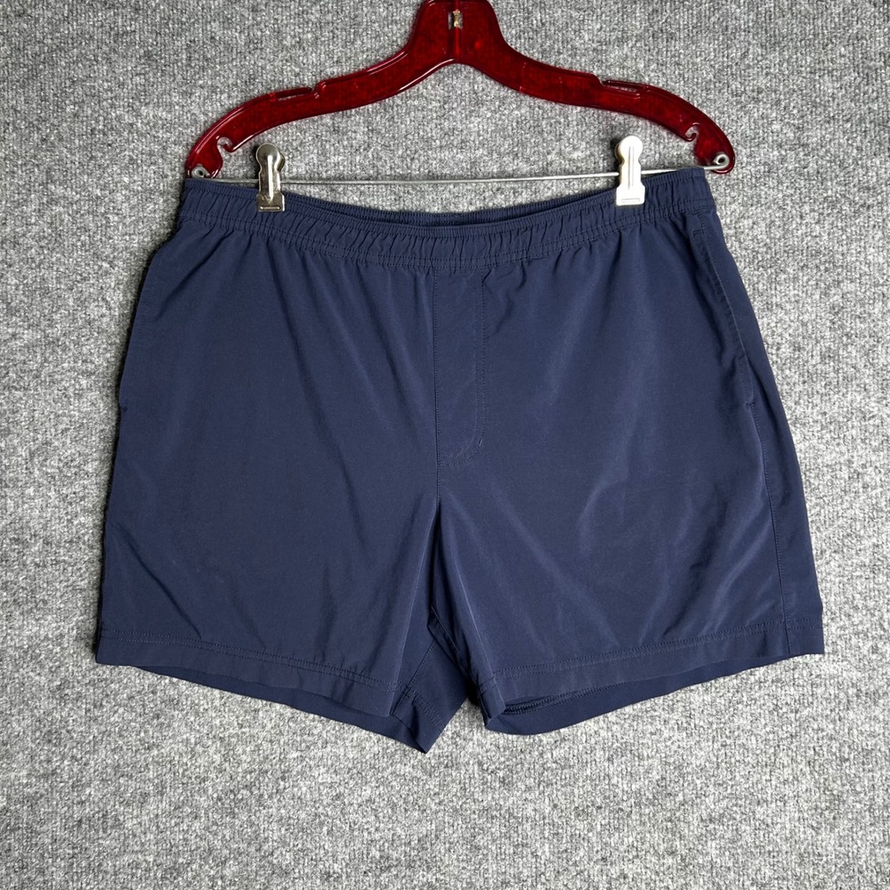 Chubbies Mens Lined Athletic Shorts Navy Blue 5.5 Inseam Camo Liner Size M